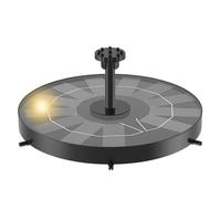 Générique Fontaine Solaire 18x18cm, Pompe à Eau Flottante pour Baignoire à Oiseaux avec Panneau Solaire, Fontaine Solaires sans Pile pour Jardin, Petit Bassin et Déco Extérieure