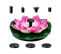 Générique Fontaine Solaire pour Bain d'oiseaux - Pompe À Eau Solaire Flottante en Forme De Fleur,Fontaine de Bain d'oiseaux Décorative,pour Bassin de Jardin Piscine Patio Cour et aménagement paysager