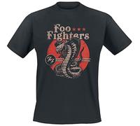 Générique Foo Fighters Snake Homme T-Shirt Manches Courtes Noir M 100% Coton Regular/Coupe Standard