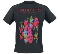 Générique Foo Fighters Wasting Light Homme T-Shirt Manches Courtes Noir L, 100% Coton, Regular/Coupe Standard