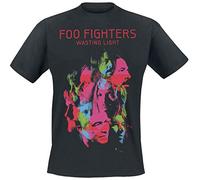 Générique Foo Fighters Wasting Light Homme T-Shirt Manches Courtes Noir S, 100% Coton, Regular/Coupe Standard