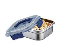 Générique Food Containers, Stainless Steel Lunch Box, Airtight Containers with Removable Compartments, Portable Box for Snack Salad Meal Prep, Reusable Container for School Office Work Camping Picnic