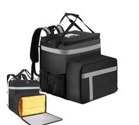 Générique Food Delivery Backpack, Large Capacity Thermal, Pizza Takeout Bag, Lightweight, Heavy Duty Design, (16.14x16.14x13.98 inches), Great for Carrying Meals Picnics, Beaches, Or Hikes
