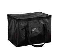 Générique Food Delivery Bag, Thermal Insulated, Grocery Tote Heavy-Duty Cooler Bag, Zipper Waterproof Reusable, Catering Cooler for Large Capacity for Hot & Cold Food, Takeout, 52x35x39cm