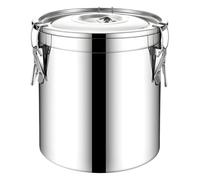 Générique Food Prep Containers - Stainless Steel Airtight Jar for Kitchen Storage | 6L Food Container for Flour, Sugar, Rice, and Cereal, Ideal for Pantry Organization and Freshness