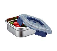 Générique Food Storage Container - 7.87 X 7.87 X 3.62 Inch Meal Prep Containers, Stainless Steel Lunch Box, Leak Proof Airtight | Kitchen Set Freezer Use For Snack, Salad, Meal, Prep School