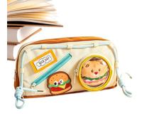 Générique Food Theme Pencil Pouch | Large Capacity Storage Case for School