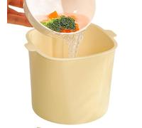 Générique Food Waste Trash Can - Double-Layer Small Water Draining Garbage Bin | Countertop Drain Basket For Kitchen Dining Room Office Apartment Farmhouse Dormitory Study Vanity Coffee Bar