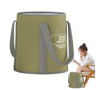 Générique Foot Bath Bag - Foldable Foot Bath Basin | Portable Fòot Spa Tub | Insulated Design for Calves, Over Knees Height, with Handle, Overflow Hole for Home Travel Camping, Relieve Leg Fatigue