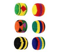 Générique Foot Kick Sack Dirt Bag Set - 6 Piece Interactive Juggling Sport Balls | Sand Filled Training Toss Bags Coordination Exercise Game Accessories for Indoor Outdoor, Park, Camping, Yard, Play