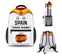 Générique Football 2026 Sac à Dos Personnalisable avec Prénom et Drapeau National, Sacs à Dos sur Le Thème du Football 2026, Sac a Dos Homme Femme, Idéal pour École Bureau Et Voyages