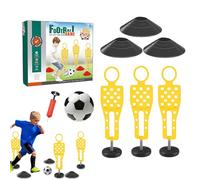 Générique Football Training, Matériel D'Entraînement Football, Jeu Éducatif Sportif Multi-Joueurs avec Parcours d'obstacles pour - Usage Intérieur/Extérieur
