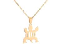 Générique For African Symbol Stainless Steel Map Pendant Necklaces Map Jewelry Gold Color Items for Bridal Women Man Party Gifts Earrings Sets Round Ball Jewelry (Model 9)