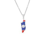 Générique For Belize Stainless Steel Map Pendant Necklaces Map Jewelry Gold Color for Bridal Women Man Party Gifts Earrings Sets Jewelry (Model 2)
