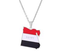 Générique For Egypt Stainless Steel Pendant Necklaces Jewelry Gold Color Items for Bridal Women Man Party Gifts Sets Round Ball Jewelry (Model 4)