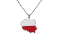 Générique For European and American countries Stainless Steel Map Pendant Necklaces Simplicity Jewelry Gold Color Items for Women Man Party Gifts Earrings Sets Jewelry (Model 20)