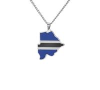 Générique For European and American countries Stainless Steel Map Pendant Necklaces Simplicity Jewelry Gold Color Items for Women Man Party Gifts Earrings Sets Jewelry (Model 42)