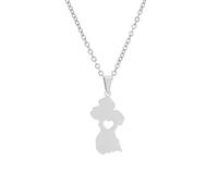 Générique For Guyana Map Flag Pendant Necklaces for Fashion Stainless Steel Personalized Motherland Continent Outline for Men and Women Jewelry Patriotic (Model 4)