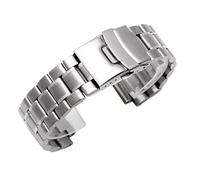 Générique For hommes TIMEX T2N720 T2N721 TW2R55500 T2N739 Bracelet de montre en acier inoxydable 24 * 16mm extrémité cosse métal noir argent(D silver safety)