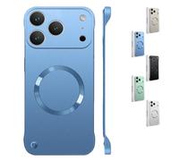 Générique for iPhone 17 Pro Max Case Clear Magnetic, Slim Fit Ultra Thin Minimalist Frameless Case for iPhone 17 Pro Max, 16/15/14 Series [Compatible with magsafe] (Blue,for iPhone17 Pro Max)