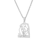 Générique For Saudi Arabia Stainless Steel Map Pendant Necklaces Map Jewelry Gold Color Emblem Symbol Items for Bridal Women Man Party Gifts Earrings Sets Round Ball Jewelry (Model 4)