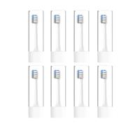 Générique For XIAOMI T200/T200C Replacement Toothbrush Head Sonic Electric Vacuum Toothbrush Bristle Brush Head Boxed 30/20/16/8/4PCS(White gray-8PCS)