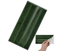 Générique Forest Green Panels - Peel Stick Wallpaper for Kitchen | Self Adhesive Cover with Compact Size, Cabinet Countertop Fridge Stove Decor, Bathroom Bedroom Living Room Floor Accent, Upgrade