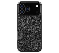 Générique Forged Carbon Fiber Case for iPhone 17 Pro Max, Ultra-Thin All-Inclusive Magnetic Anti-Fall Protective Phone Case, Wireless Charging Compatible, Anti-Slip Magnetic Design (Silver,17 Air)