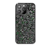 Générique Forged Carbon Fiber Phone Case, Anti-Slip Magnetic Design for iPhone 16/15/14/13/12/11 Pro Max Plus, Wireless Charging Compatible (16 Pro Max,Green)