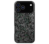 Générique Forged Carbon Fiber Phone Case for 17 Pro Max, 2025 New Forged Carbon Fiber Phone Case, Within 17 16 15 14 13 12 11 All Series Model, Wireless Charging Support (Green,for 17Pro Max)