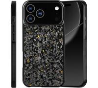 Générique Forged Carbon Fiber Phone Case for iPhone 17, New Ultra-Slim Case, Integrated Magnetic Wireless Charging, for iPhone 17/16/15/14/13/12Series (for iPhone 13 Pro,Gold)