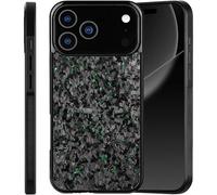 Générique Forged Carbon Fiber Phone Case for iPhone 17, New Ultra-Slim Case, Integrated Magnetic Wireless Charging, for iPhone 17/16/15/14/13/12Series (for iPhone 14,Green)