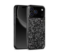 Générique Forged Carbon Fiber Phone Case, Magnetic Wireless Charging, for iPhone 17/16/15/14/13/12/11 Pro Max Plus (Silver,14 Pro Max)