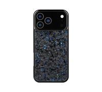 Générique Forged Carbon Fiber Phone Case,Support Wireless Charging,Anti-Slip Sides，Magnetic All-Inclusive Protective Anti-Fall Case (Blue,17 Promax)