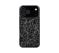 Générique Forged Carbon Fiber Phone Case,Support Wireless Charging,Anti-Slip Sides，Magnetic All-Inclusive Protective Anti-Fall Case (Black,17)