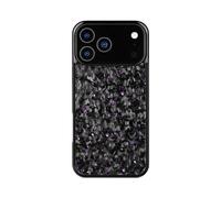 Générique Forged Carbon Fiber Phone Case,Support Wireless Charging,Anti-Slip Sides，Magnetic All-Inclusive Protective Anti-Fall Case (Purple,17Pro)