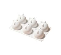 Générique Forme de coulée par Lots inspirée de la pêche | Moule en silicone à 6 cavités pour les créateurs de studio, manipulation facile des participations, plateau de