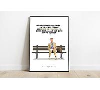 Générique Forrest Gump - Affiche minimaliste - Poster - Impression (30 * 40cm)