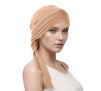 Générique Foulard en Bambou pour Femme, pour Perte De Cheveux, ChimiothéRapie, Cancer, Chapeau Chimio pour Femme, Foulard pour Femme avec Perte De Cheveux Bandana Pré-Noué