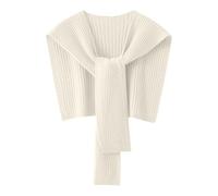 Générique Foulard Femme Pull Châle Enveloppes Pour Châles Tricotés Écharpe Cape Épaule Mode Enveloppe Pour Voyage Vacances(White,One Size)