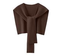 Générique Foulard Femme Pull Châle Enveloppes Pour Châles Tricotés Écharpe Cape Épaule Mode Enveloppe Pour Voyage Vacances(Coffee,One Size)