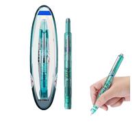 Générique Fountain Pen Retractable:0.38mm Blue&Black Ink Transparent Barrel Includes 5 Refillable Inks Cartridges, Ergonomic Grip for Everyday Use (Green Pen Body, Black Ink)