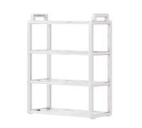 Générique Four Tier Shoe Rack - Breathable Shoe Storage, Footwear Rack for Bedroom Entryway Closet, Shoes Shelf with Multi Tier Design, Footwear Storage, Entryway Racks for Sneakers High Heels Boots
