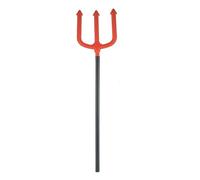 Générique Fourche De Diable - Devil Fork Sparkling Rouge Trident Arme Horreur Accessoire Diable Plastic Demon Prop Pitch Fork Halloween Cosplay Accessoire pour La FêTe d'halloween DéCorations Noël