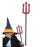 Générique Fourche Décorative Halloween - Fourche Démon Rouge pour Garçons et Filles,Accessoires de Déguisement pour pour Spectacles et Accessoires Photo Halloween