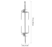 Générique Fourchette à Rôtir Le Poulet en Acier Inoxydable 304 Broche Rotative de 28 CM Outil Cuisine Résistant à Haute Température Accessoires pour Barbecue et Four Ensemble 1 Pièce