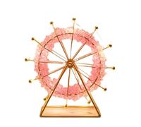 Générique Fournitures Perles Coffre-Fort Bijoux Beaded Ferris Wheel Figurines Creative Night Light Tabletop Ornaments for Kids Sisters Women Bagues Bracelets Bijoux Bijoux (A, One Size)