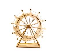 Générique Fournitures Perles Coffre-Fort Bijoux Beaded Ferris Wheel Figurines Creative Night Light Tabletop Ornaments for Kids Sisters Women Bagues Bracelets Bijoux Bijoux (D, One Size)