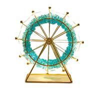Générique Fournitures Perles Coffre-Fort Bijoux Beaded Ferris Wheel Figurines Creative Night Light Tabletop Ornaments for Kids Sisters Women Bagues Bracelets Bijoux Bijoux (C, One Size)