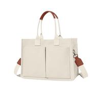 Générique Fourre-tout En Toile, Sac Avec Poches Multi-poches, De Couleur Unie, Main Bandoulière Tendance Pour Un Usage Quotidien Femmes Et Filles